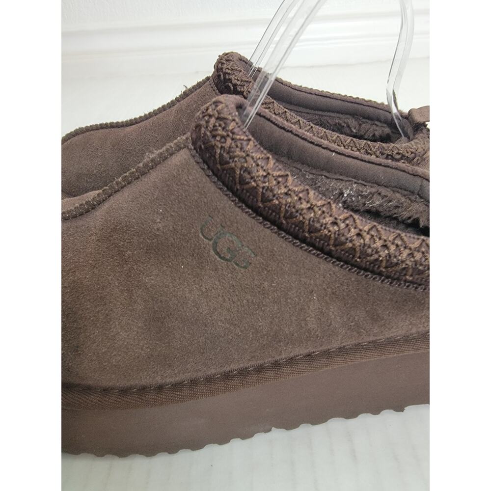 UGG Size 9 Tazz II Suede Platform Slipper Clogs Tasman Womens Chocolate Brown - Picture 4 of 9